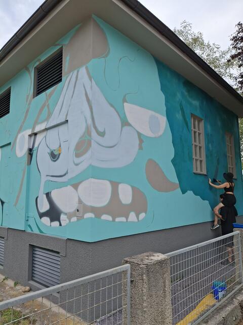 Grime und illunis, Künstlerpaar aus Salzburg und Villach.
