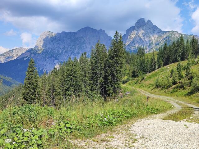 bald tut sich die herrliche Bergwelt vor einem auf... | Foto: i.Wozonig