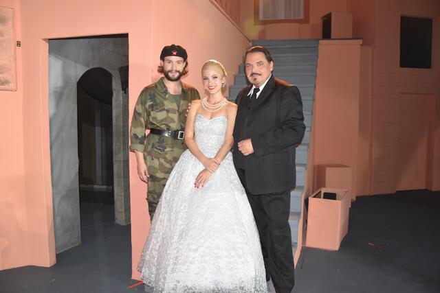 Die Hauptdarsteller Matthias Liener, Anna Burger und Werner Auer