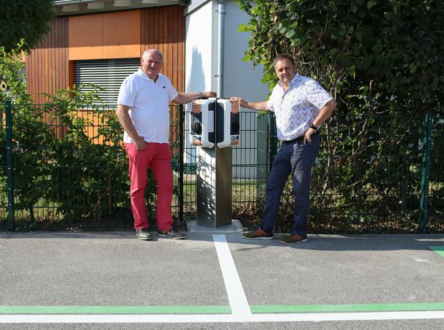 In Velm wurde eine neue E-Tankstelle errichtet. | Foto: Marktgemeinde Himberg
