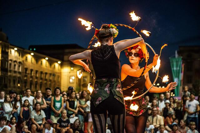 Beim Pflasterspektakel in Linz konnten die Besucher wieder unterschiedlichste Darbietungen bestaunen. | Foto: Hermann Erber