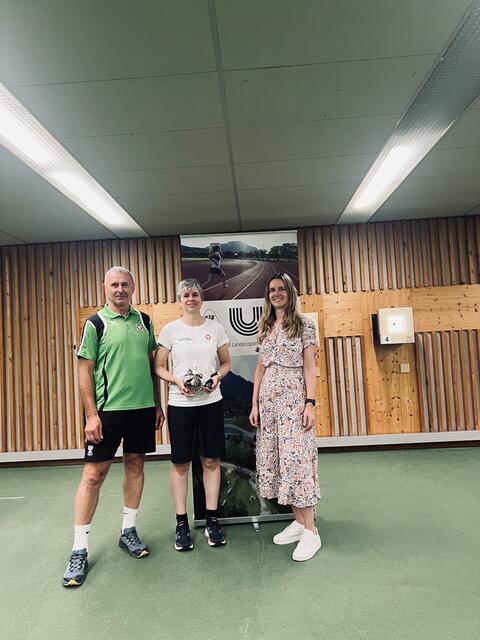 Abschlusstraining im ULSZ Rif. Franz Steiner (Trainer, v.l.), Sylvia Steiner und die GF Sabrina Rohrmoser | Foto: ULSZ