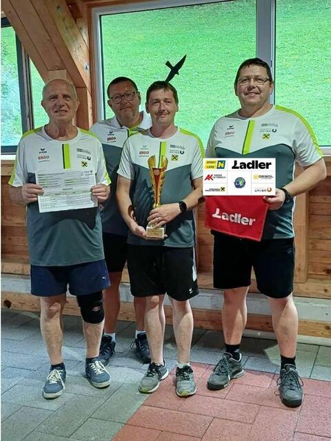 v.l.: Fritz Niedl, Anton Putz, Peter Hager und Andreas Haselgrübler. | Foto: ESV Wang