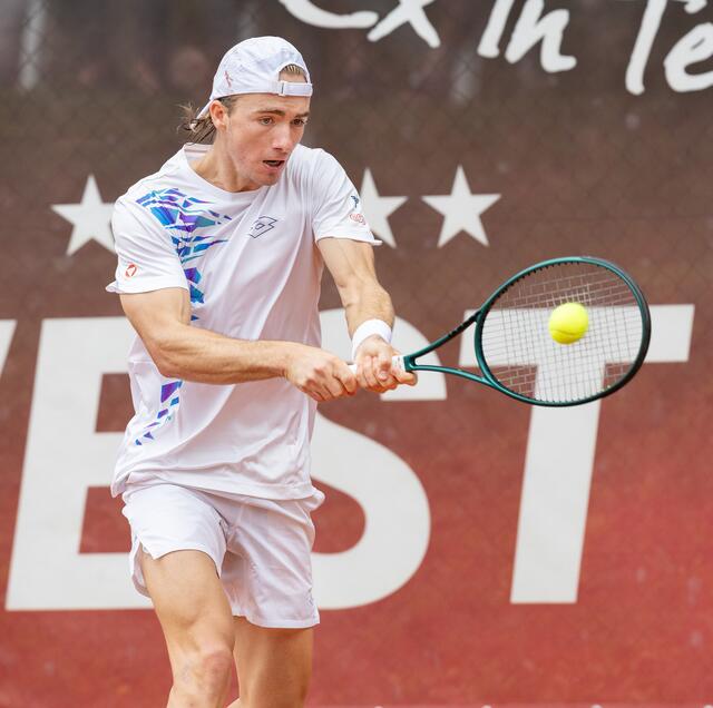 Der 21-jährige Neumayer trifft in der zweiten Runde auf den US-Amerikaner Nicolas Moreno de Alboran. | Foto: Tiroler Tennisverband/Kristen