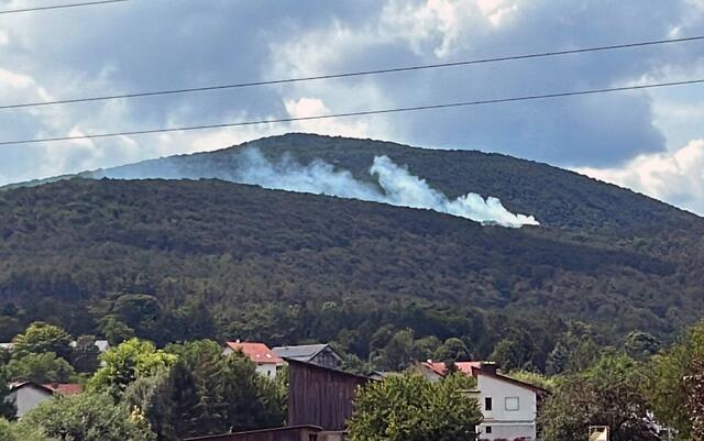 Gegen 12:30 Uhr wurden die ersten Personen auf eine in der Ferne aufsteigende Rauchsäule aufmerksam und wählten den Feuerwehrnotruf 122. | Foto: Freiwillige Feuerwehr St.Veit/Triesting