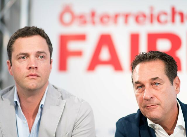Gegen den ehemaligen Wiener FPÖ-Politiker Johann Gudenus (links) soll Anzeige wegen Verdachts auf Körperverletzung und Freiheitsentziehung erstattet worden sein. (Archiv) | Foto: Michael Gruber / EXPA / picturedesk.com