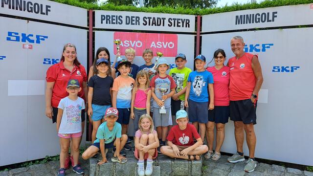 Viel Spaß hatten die Kinder beim PSV Steyr Bahnengolf. | Foto: PSV Bahnengolf
