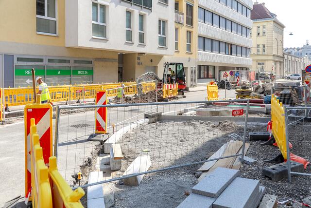 Im Supergrätzl werden 62 zusätzliche Bäume gepflanzt.  | Foto: MA28/Christian Fürthner