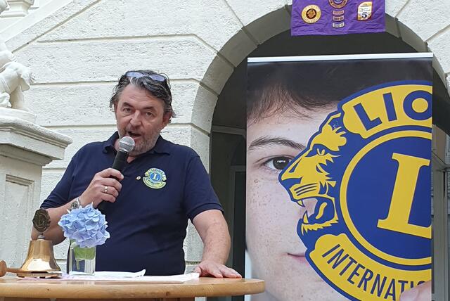 Der neue Präsident schilderte seine Ziele.  | Foto: LC Bad Radkersburg-Mureck