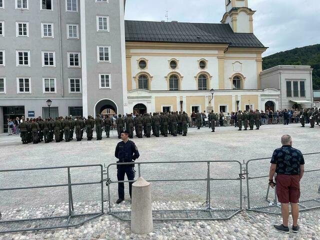 Eröffnung der Salzburger Festspiele 2023 am Residenzplatz in der Stadt Salzburg. | Foto: Martin Schöndorfer