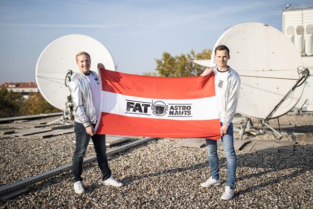 "Fat Astronauts": Fredi Hahn und Daniel Deutsch. | Foto: Nicolas Zangerle / NZ Photo