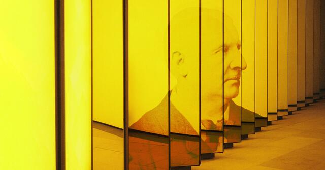 domorgelsommerlinz24 an der Rudigierorgel: ESPACE SONORE mit Thierry Mechler | Foto: © OÖ Landes-Kultur GmbH/Franz Hanfstaengl (Bruckner, modifiziert) | Barthelemy de Mazenod/unsplash.com/Unsplash License (Hintergrund, modifiziert) | Dommusikverein Linz/Stefanie Petelin (Montage)