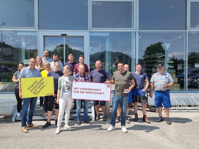 Beim Besuch der Firma Meisl in Grein. | Foto: WB/ÖAAB