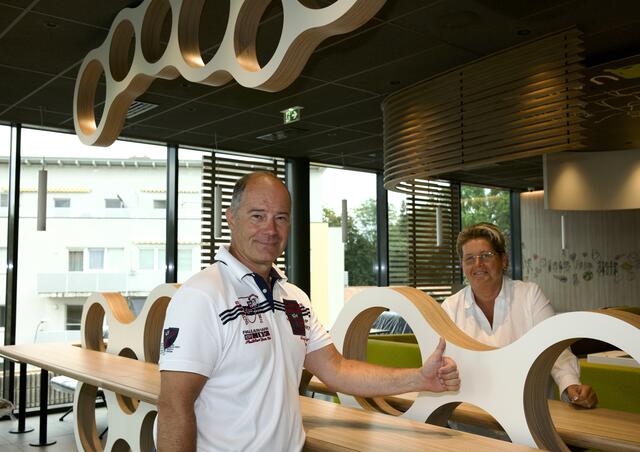 Richard Jaritz und seine Gattin Dagmar im ersten Stock.