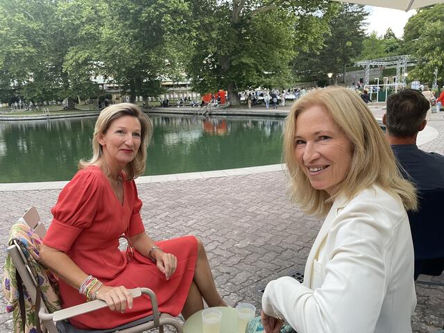 Irene Sagmeister und Alice Nilsson | Foto: Thermalbad Vöslau und Weber