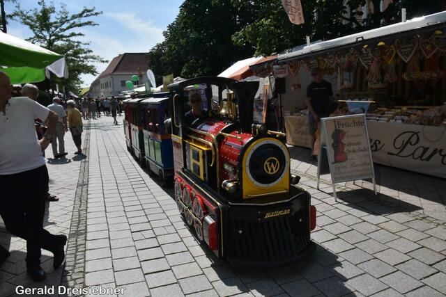Auch der E- Zug war unterwegs.  | Foto: Gerald Dreisiebner