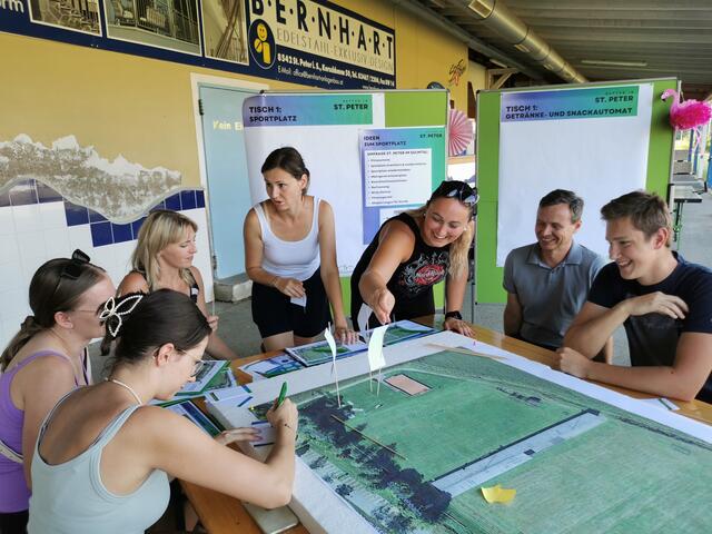 Bei der Ideenwerkstatt in St. Peter im Sulmtal konnten junge Menschen in der Gemeinde ihre Wünsche einbringen. | Foto: Landentwicklung Steiermark