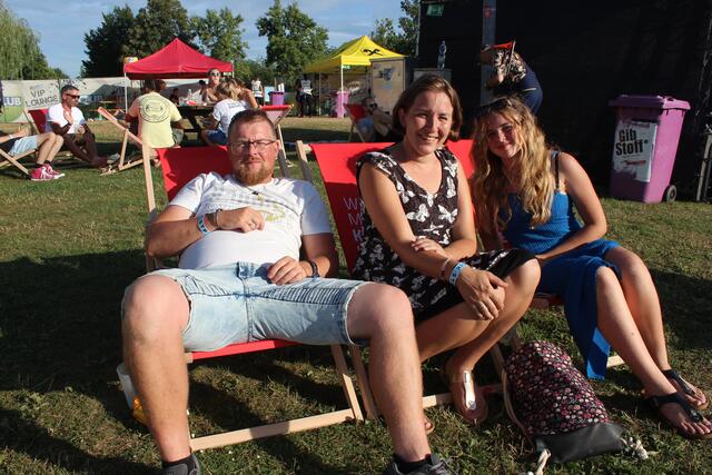 Michael, Lisa Maria und Emily Schmid genossen die Konzerte. | Foto: Vanessa Huber