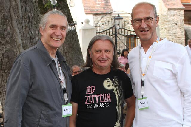 Gerhard Krammer - Mr. Blues Norbert "Pöde" Postmann und Werner Glösl. | Foto: Peter Seper