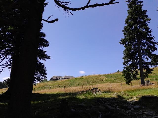 Blick auf die Hütte der Vorauer Schweig