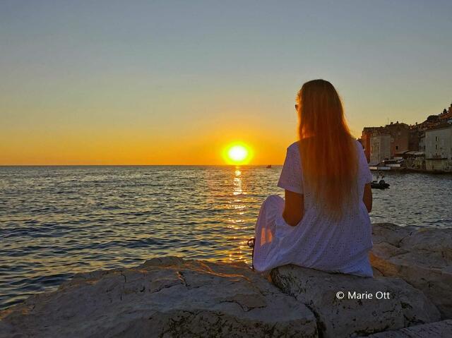 Blick aufs Meer in Kroatien