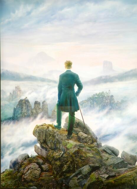 Eine fotografische Nachempfindung des Romantikers Caspar David Friedrich durch den Japaner Hiroyuki Masuyama