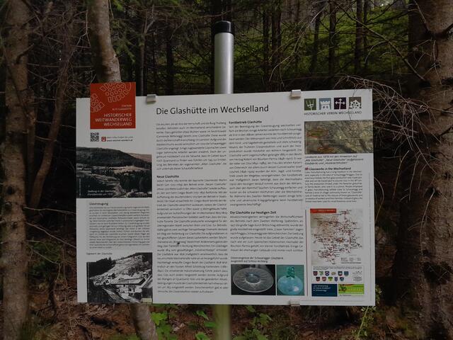 Ein Teil der Route des historischen Weitwanderweges Wechselland