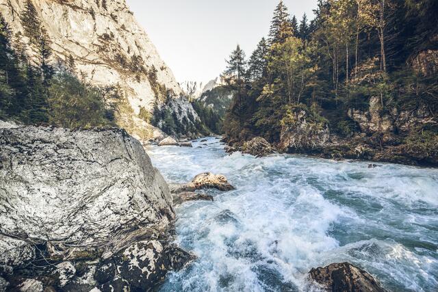Wilde Wasser und steile Felsen sind unter anderem Teil des besonderen Landschaftsbildes im Nationalpark Gesäuse. | Foto: Stefan Leitner