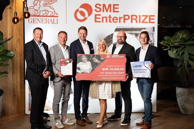 O.K. Energie Haus aus Großpetersdorf wurde mit dem SME EnterPrize von Generali ausgezeichnet. | Foto: mia* Maria-Knoll.com