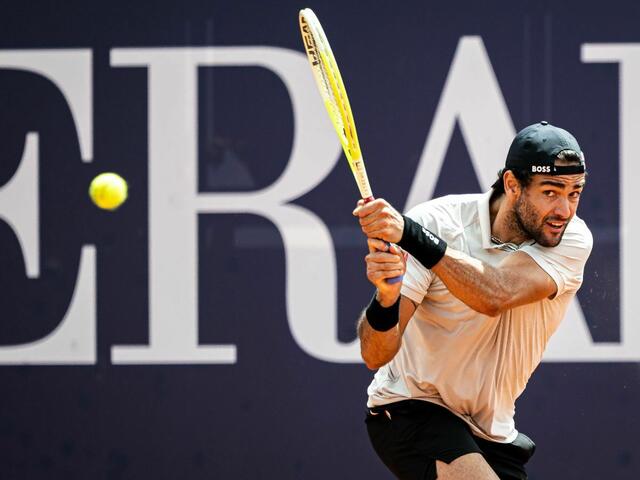 Matteo Berrettini im Finale. | Foto: Alex Scheuber