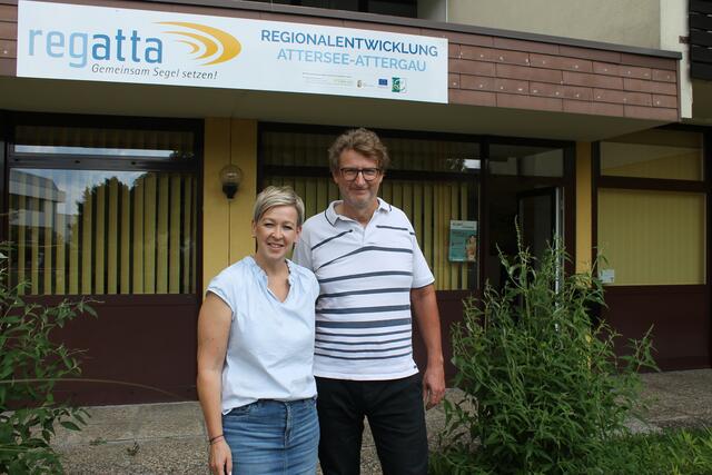 Obfrau Nicole Eder mit Geschäftsführer Walter Schnauder.