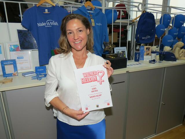 Doris Abichou ist als Präsidentin der Make-A-Wish-Foundation die Alltagsheldin der Inneren Stadt. | Foto: Sabine Krammer