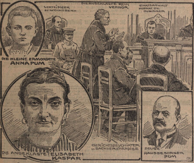 Die "Illustrierte Kronen Zeitung" vom 26. Jänner 1924 zeigt, wie der Gerichtsprozess abgelaufen ist.  | Foto: OeNB, Anno