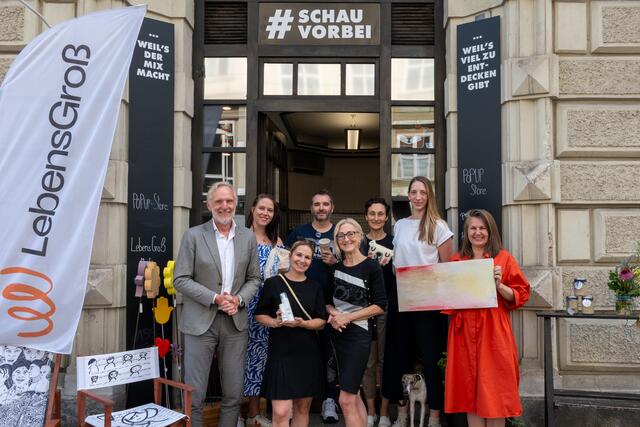 Noch bis Ende September gibt es in der Herrengasse 10 die Möglichkeit, die Vielfalt von lokalen Unternehmerinnen und Unternehmern und ihrer Produkte kennenzulernen. | Foto: Stadt Graz