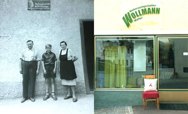 Eingang der Gebäude der Fa. Wollmann, früher im Vergleich zu heute. | Foto: Wollmann