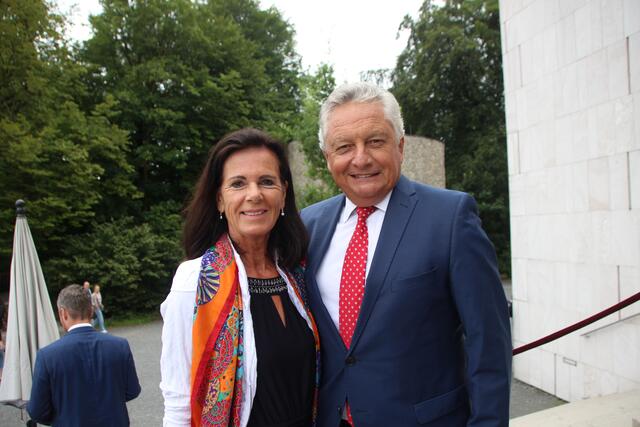 Beim IV Empfang 2024: Waltraud und Hans Rathgeb (Landesgerichtspräsident). | Foto: Martin Schöndorfer, 2024