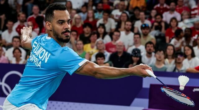 Collins Filimon liefert dem dänischen Medaillenkandidaten Anders Antonsen einen tollen Kampf, verliert aber ohne Satzgewinn.  | Foto: Badmintonphoto.com