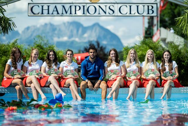 Berrettini am Pool. | Foto: Alex Scheuber