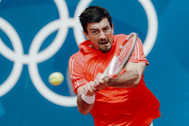 Sebastian Ofner zeigt vollen Einsatz bei Olympia. | Foto: GEPA pictures