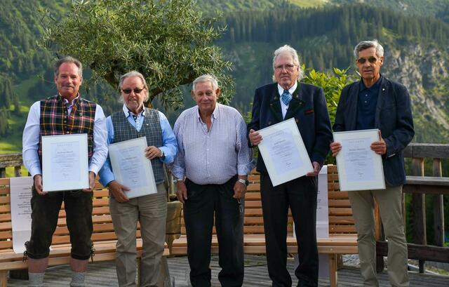Andreas Würfl, Paul Pfefferkorn, Michael Manhart, Josef Binder und Walter Metzler (v.l.n.r.) | Foto: Lech Bergbahnen AG