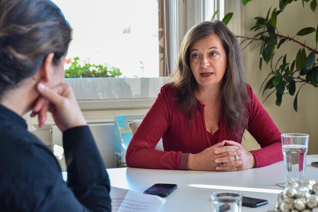 Für die heutige Planungsstadträtin Ulli Sima (SPÖ) ist die Umgestaltung des Schwedenplatzes nicht im Fokus. | Foto: Markus Spitzauer