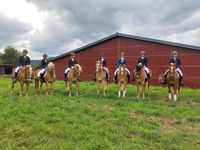 Die erfolgreichen Reiter des Reitvereins Waldzell.