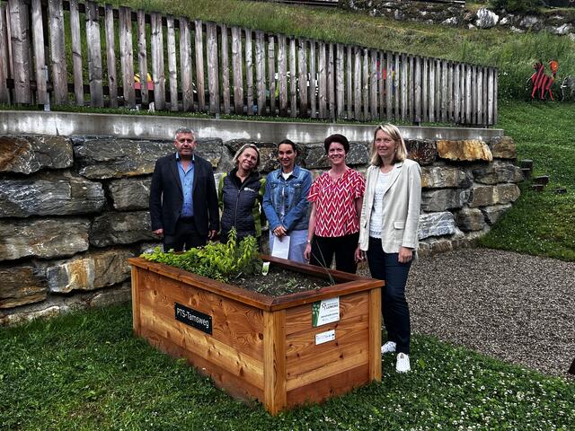 v.l. Roland Petzlberger (PTS Tamsweg), Verena Krutak (Biosphärenpark), Andrea Konrad (KG Göriach), Gerlinde Binggl (VS Göriach), Waltraud Grall (Bgm. Göriach) | Foto: Biosphärenpark Salzburger Lungau