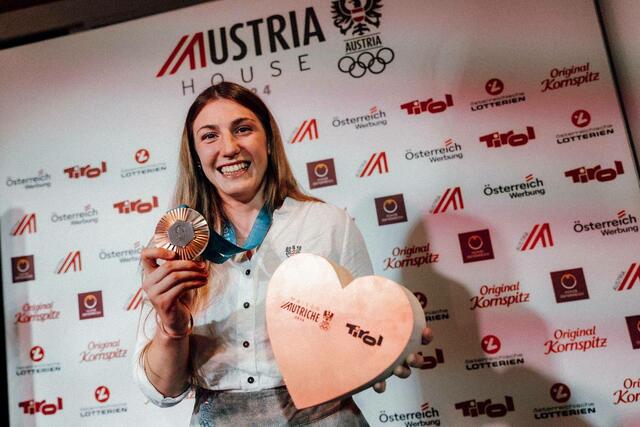 Es ist die bereits 18. Medaille Polleres Karriere. | Foto: ÖOC/ Michael Meindl
