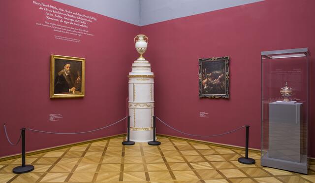 Die Farben der Serenissima im DomQuartier.
Foto: DQS/Neumayr