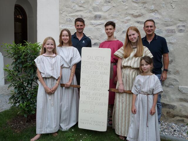 Luise Prokop, Pauline Prokop, Bgm. Heinz Brustbauer, Gregor Granser, Anna Hauser, Karl Schöller, Katharina Granser | Foto: Foto: Peter Granser