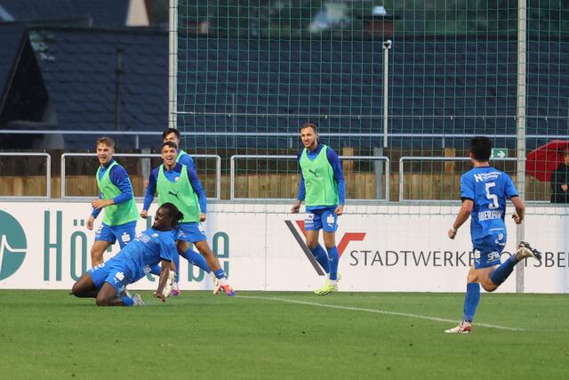 Der Anfang vom Ende Der eingewechselte Jesaja Hermann traf zum 1:1, am Ende verlor der ASK Voitsberg mit 1:2. | Foto: GEPA-Pictures