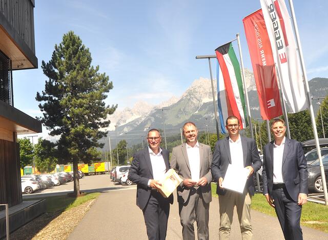 Die Gruppenführung bilanzierte: Thomas Leissing, Frank Bölling, Michael Egger jun., Hannes Mitterweissacher. | Foto: Kogler