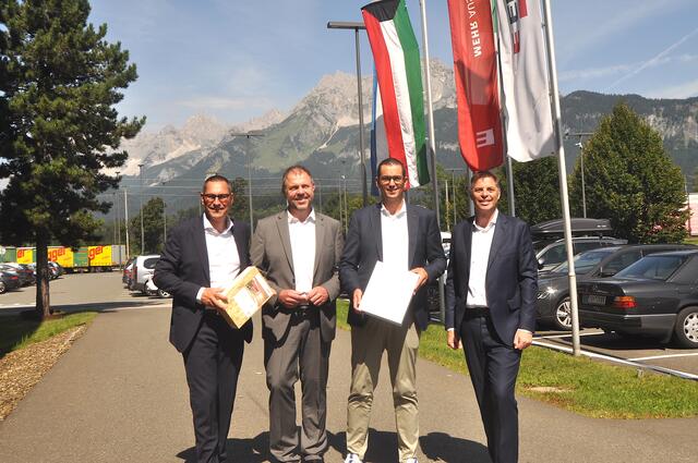 Die Gruppenführung bilanzierte: Thomas Leissing, Frank Bölling, Michael Egger jun., Hannes Mitterweissacher. | Foto: Kogler