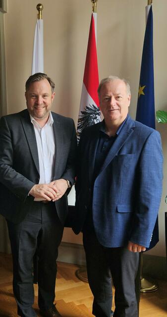 Franz Ebner und Stiftspfarrer Werner Grad (v. l.). | Foto: zVg/Mitterhauser